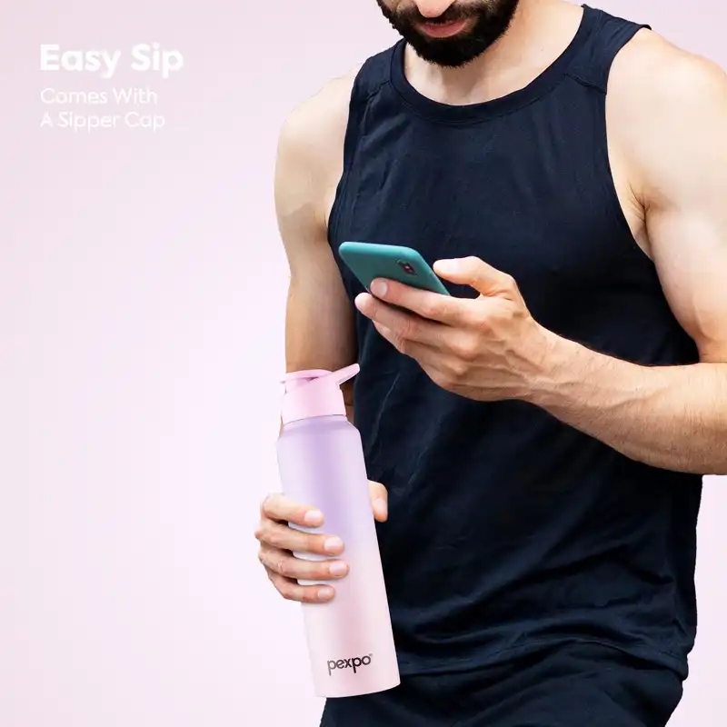 stainless steel sports water bottle