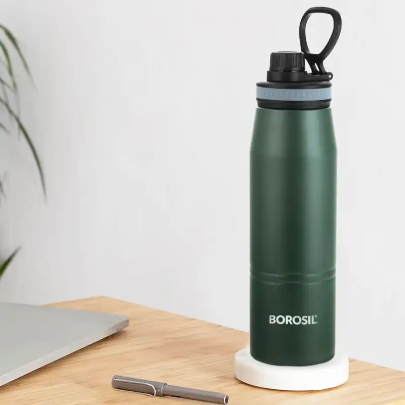 stainless steel sports water bottle