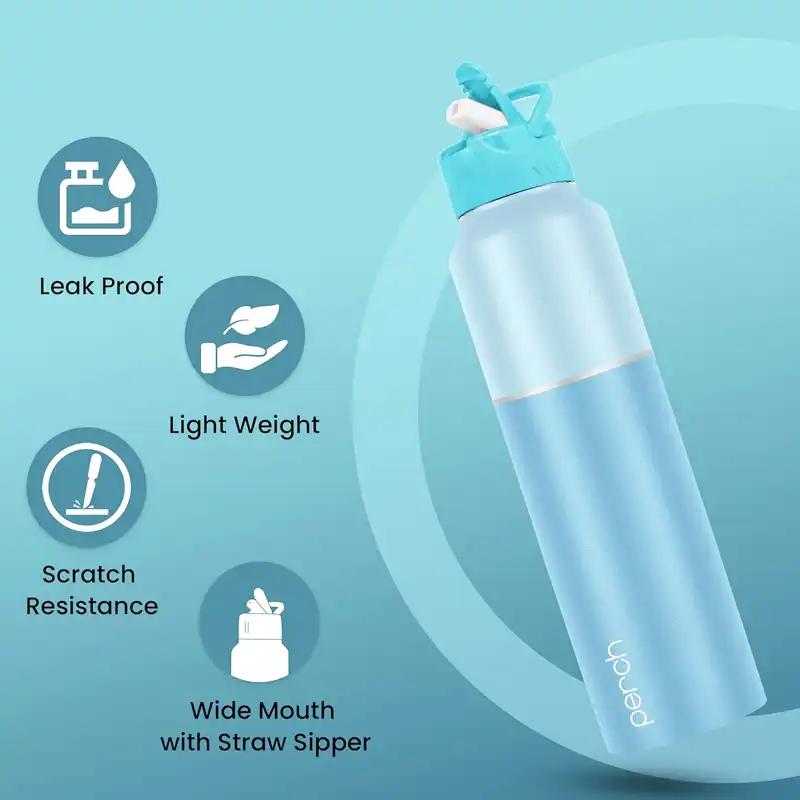 stainless steel sports water bottle