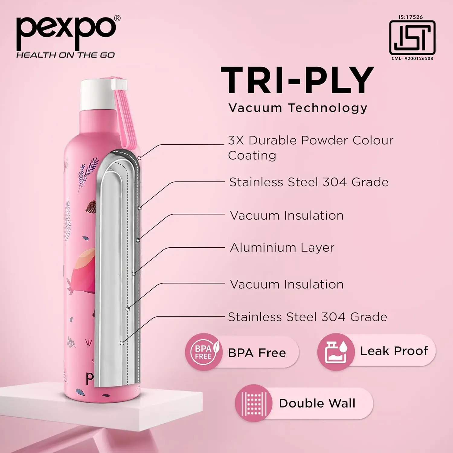 stainless steel water bottle