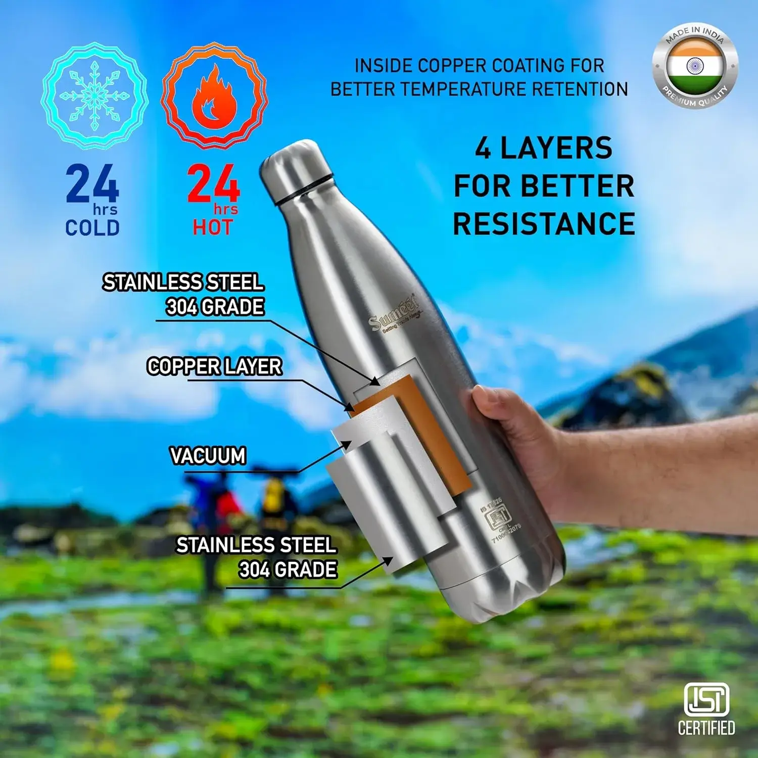 stainless steel water bottle